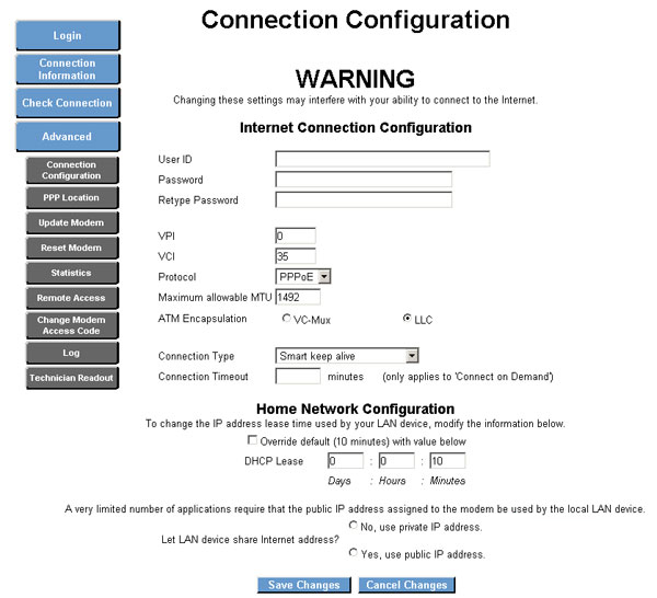 configuration